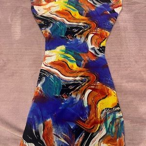 colorful mini dress